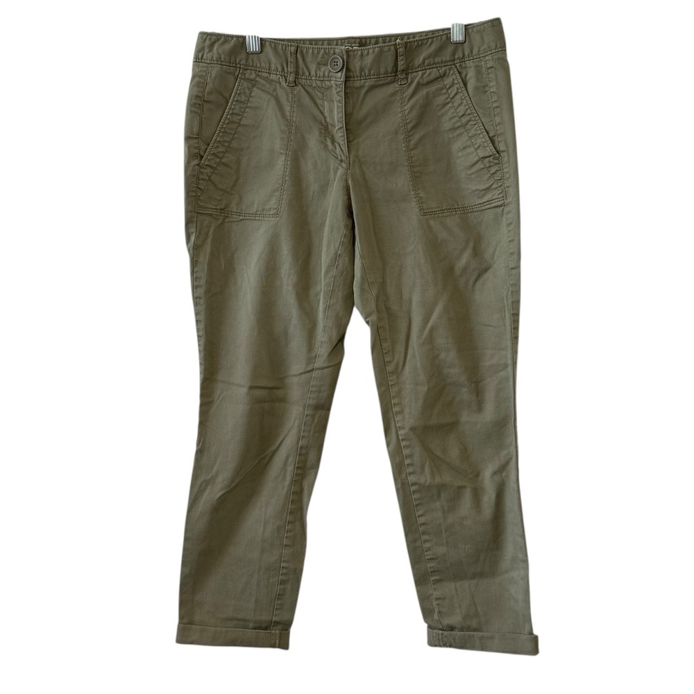 LOFT Ann Taylor Relaxed Skinny Ankle Pants Olive Green – Size 4P